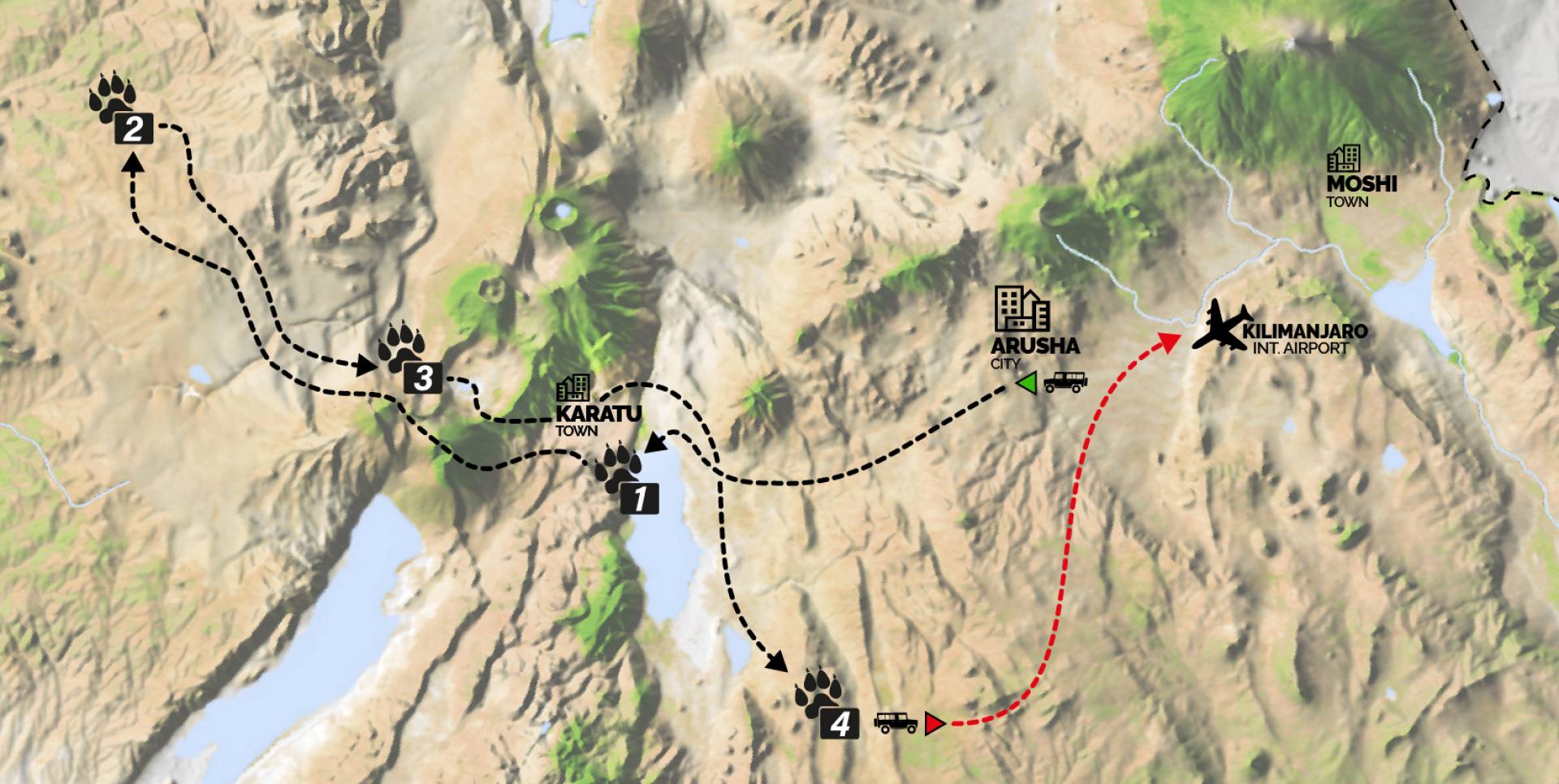 ITINERARIO TOUR SAVANNA POWER