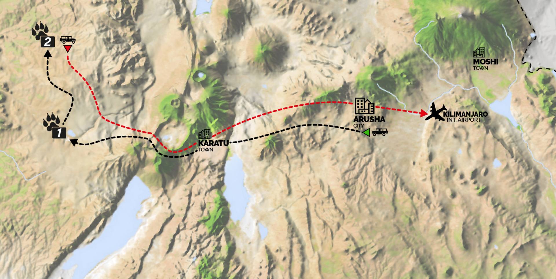 ITINERAIRE TOUR ONLY SOUTH MIGRATION